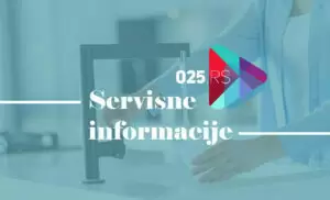 servisna informacija - isključenje vode