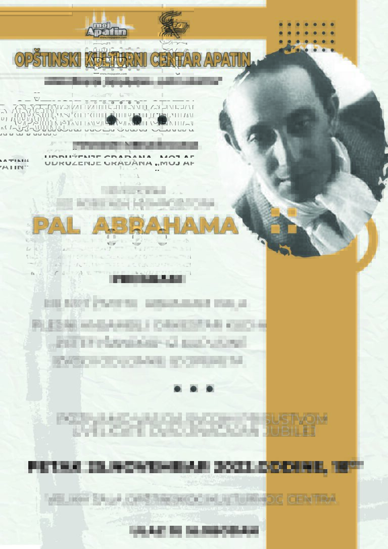 Pal Abraham - kulturni program