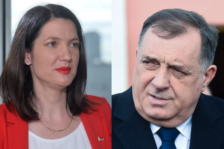 Jelena Trivan i Milorad Dodik