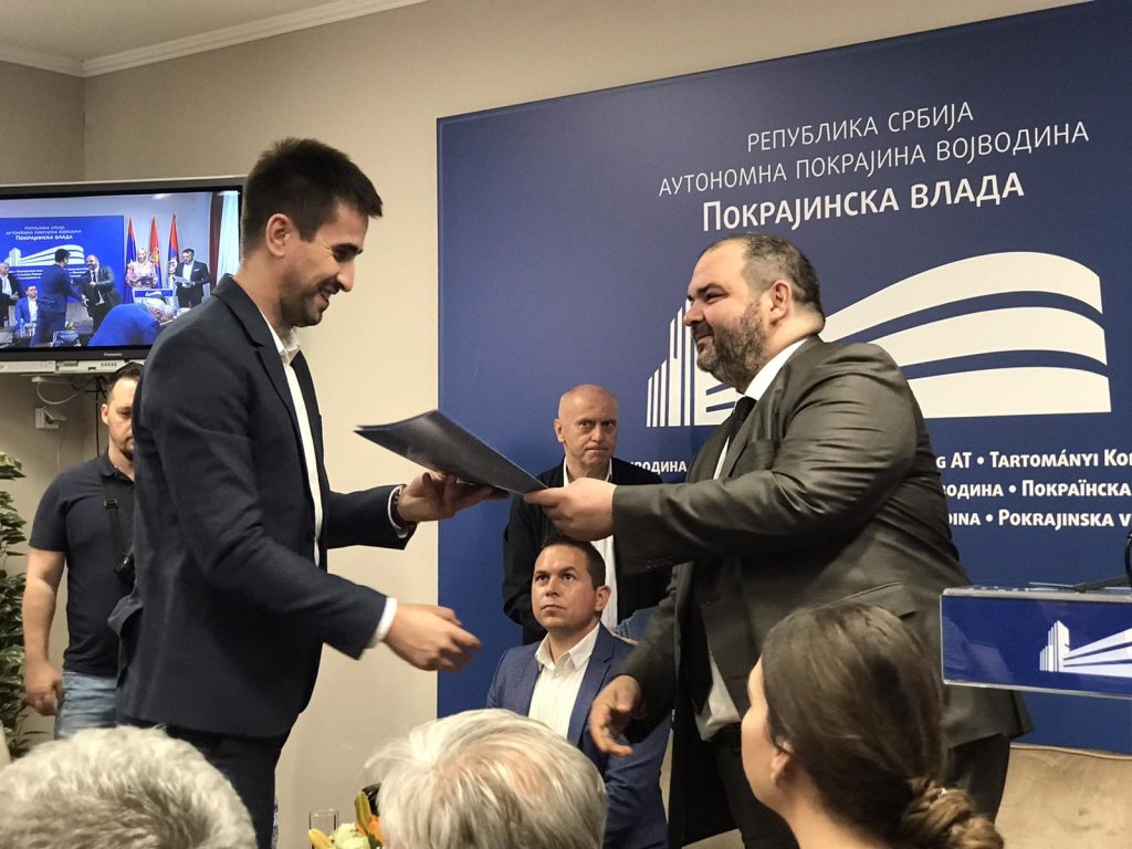 Antonio Ratković - potpisivanje Ugovora o izgradnji atarskog puta