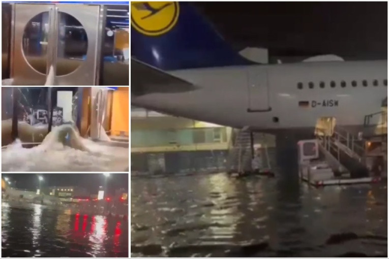 Nemačka - poplavljen aerodrom