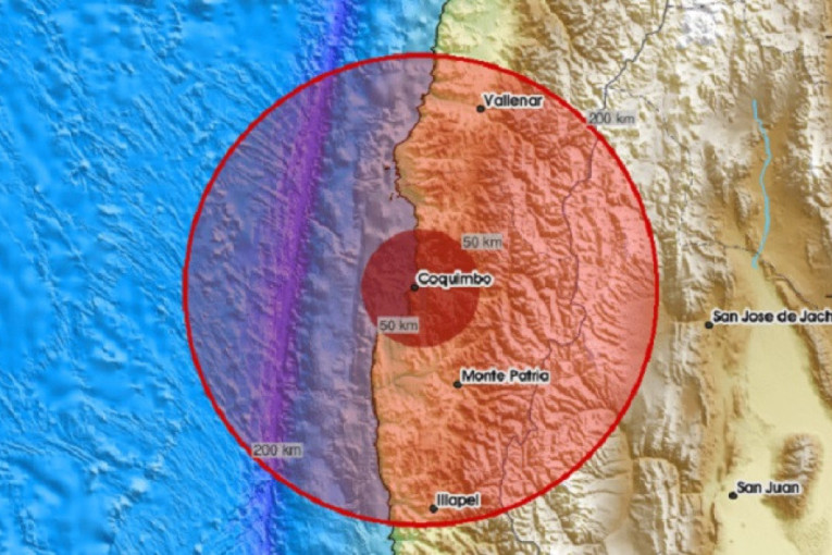 Čile zemljotres