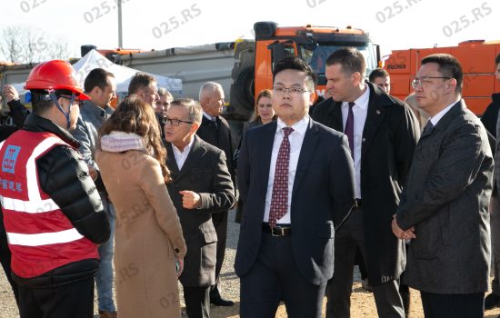 BAČKI BREG: Predsednik Srbije obišao radove na izgradnji brze saobraćajnice