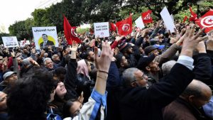 Tunis protesti