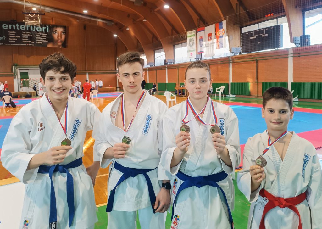 Karatistima „Somborca“ četiri medalje na Školskom prvenstvu Vojvodine