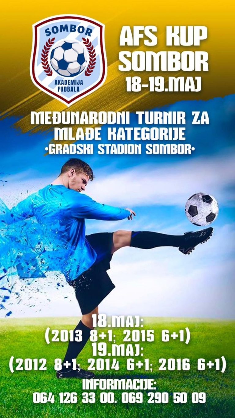 Međunarodni fudbalski turnir za mlađe kategorije 18. i 19. maja