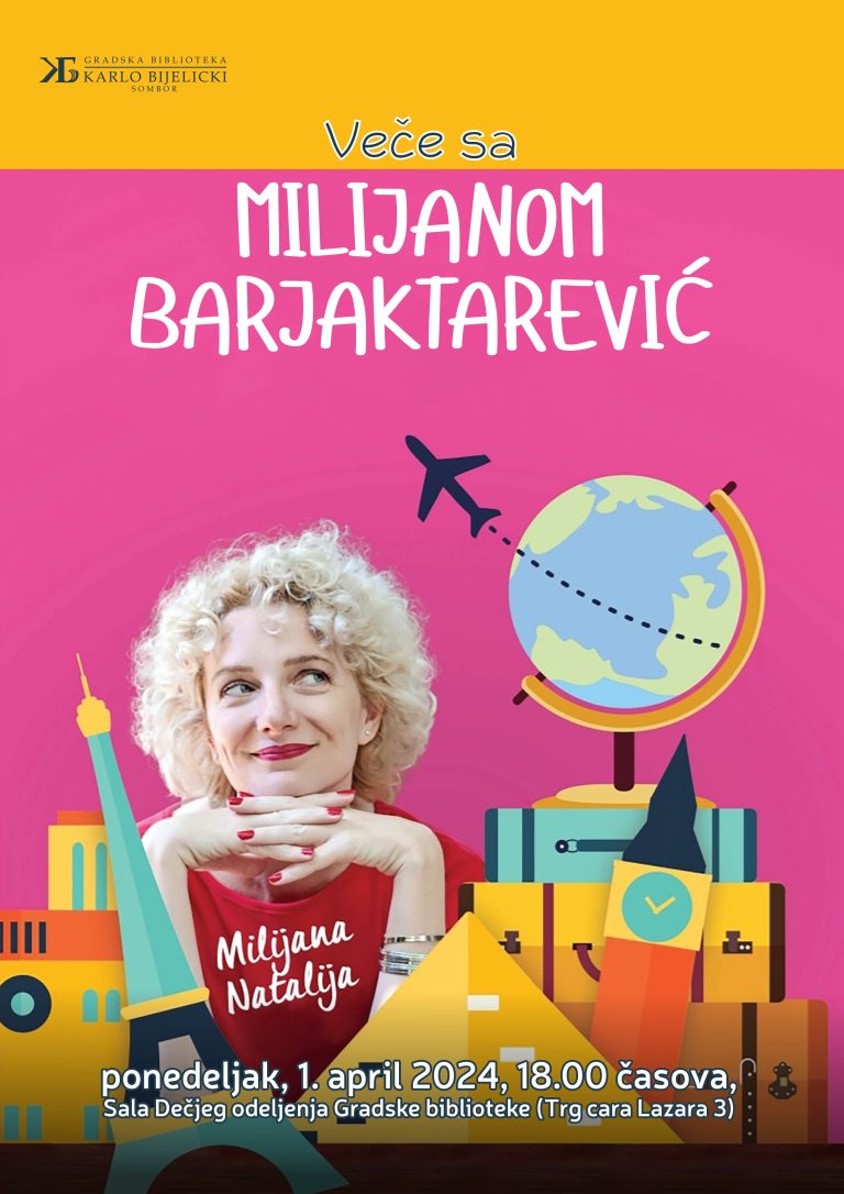 Književno veče sa Miljanom Barjaktarević 1. aprila
