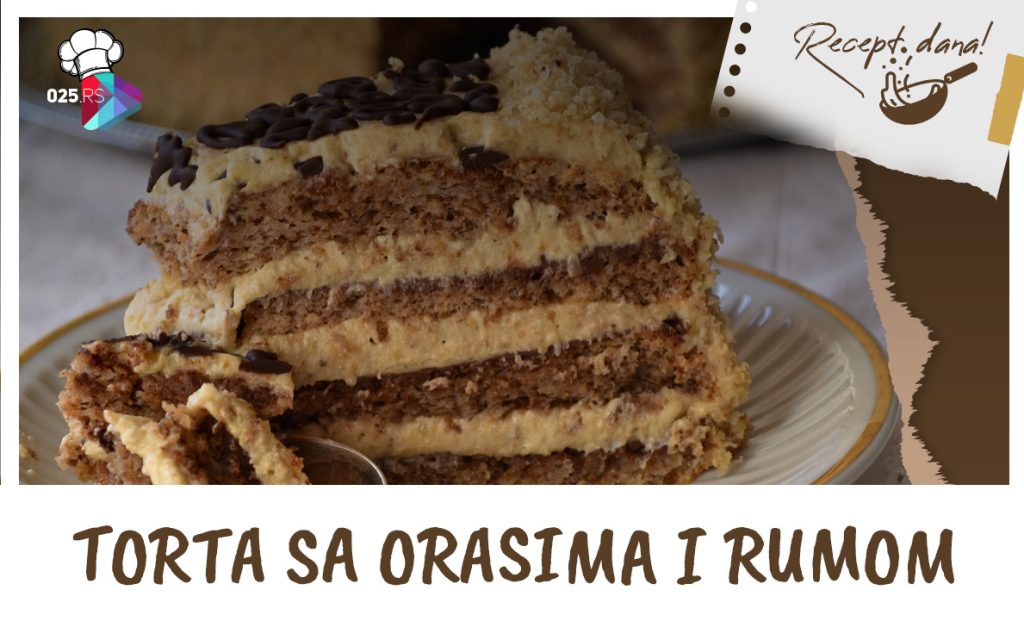 Torta sa orasima i rumom