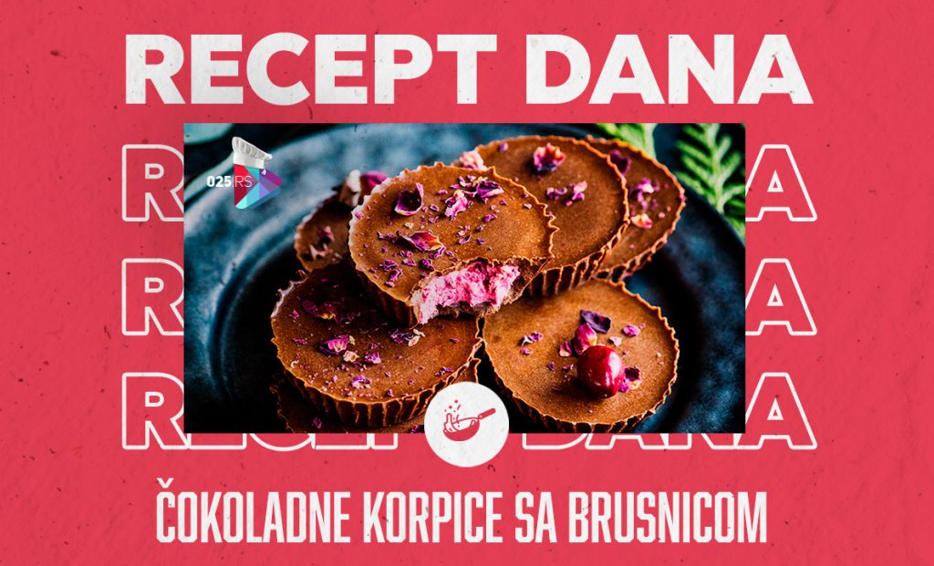 Cokoladne korpice sa brusnicom
