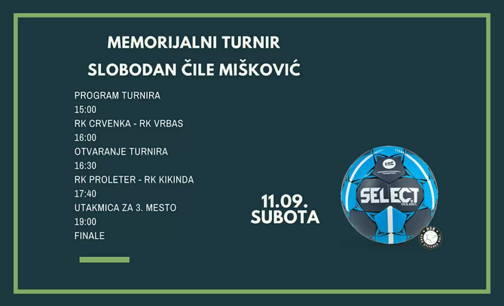 Plakat za memorijalni turnir