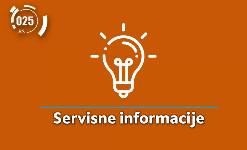 Servisne info