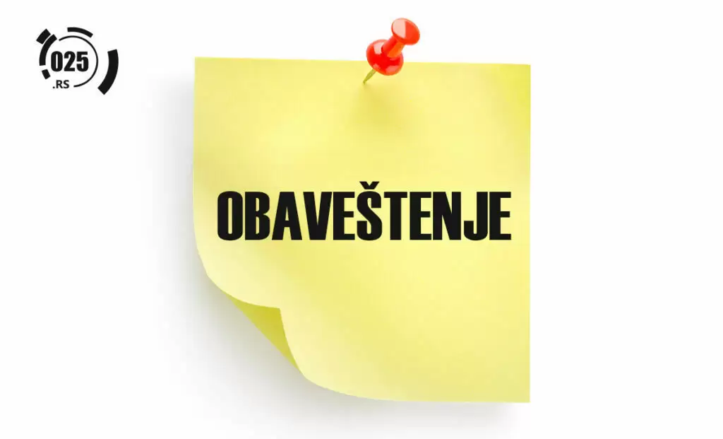 obavestenje