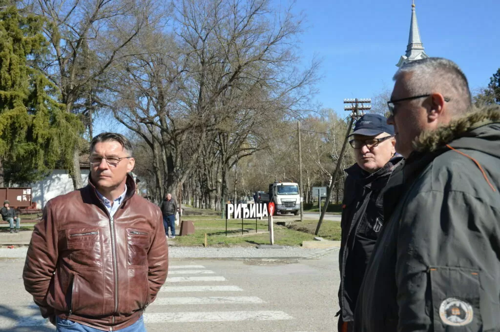 Riđica - obilazak radova na asfaltiranju