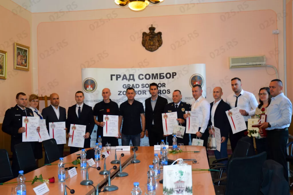 Pripadnici PU Sombor - prijem