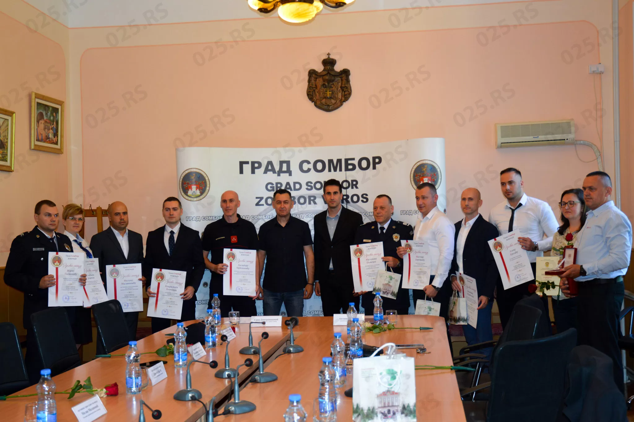 Pripadnici PU Sombor - prijem