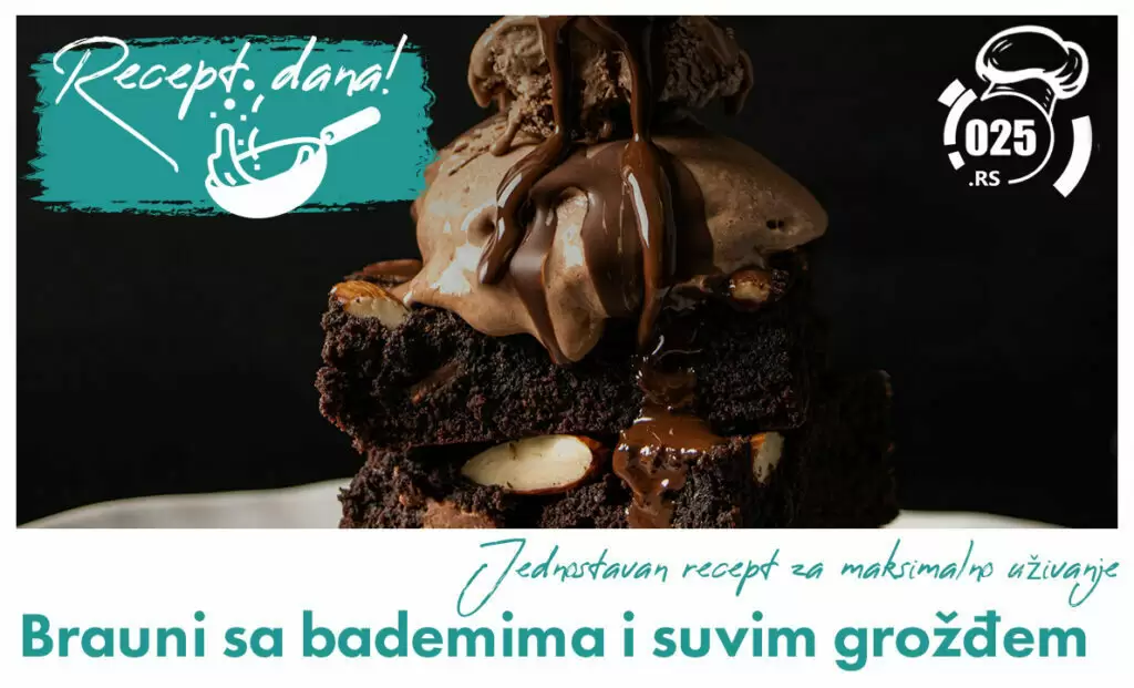 Recept - brauni sa bademima