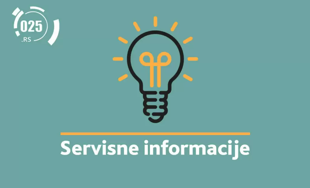 servisne informacije