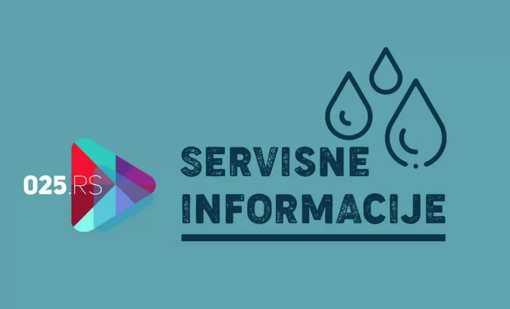 servisne informacije - voda