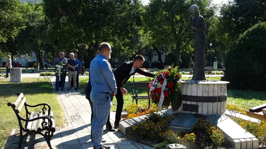 Antonio Ratković - polaganje venaca
