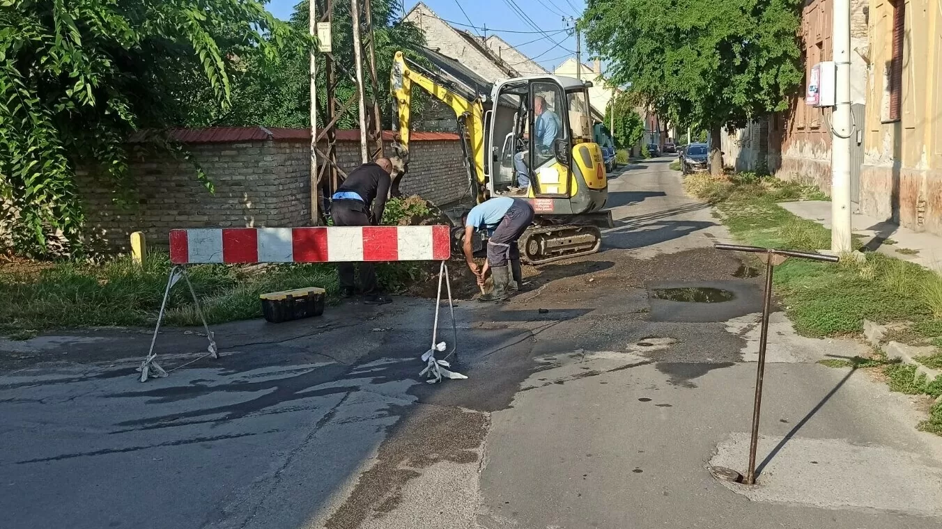 Sombor, JKP "Vodokanal" - sanacija kvara