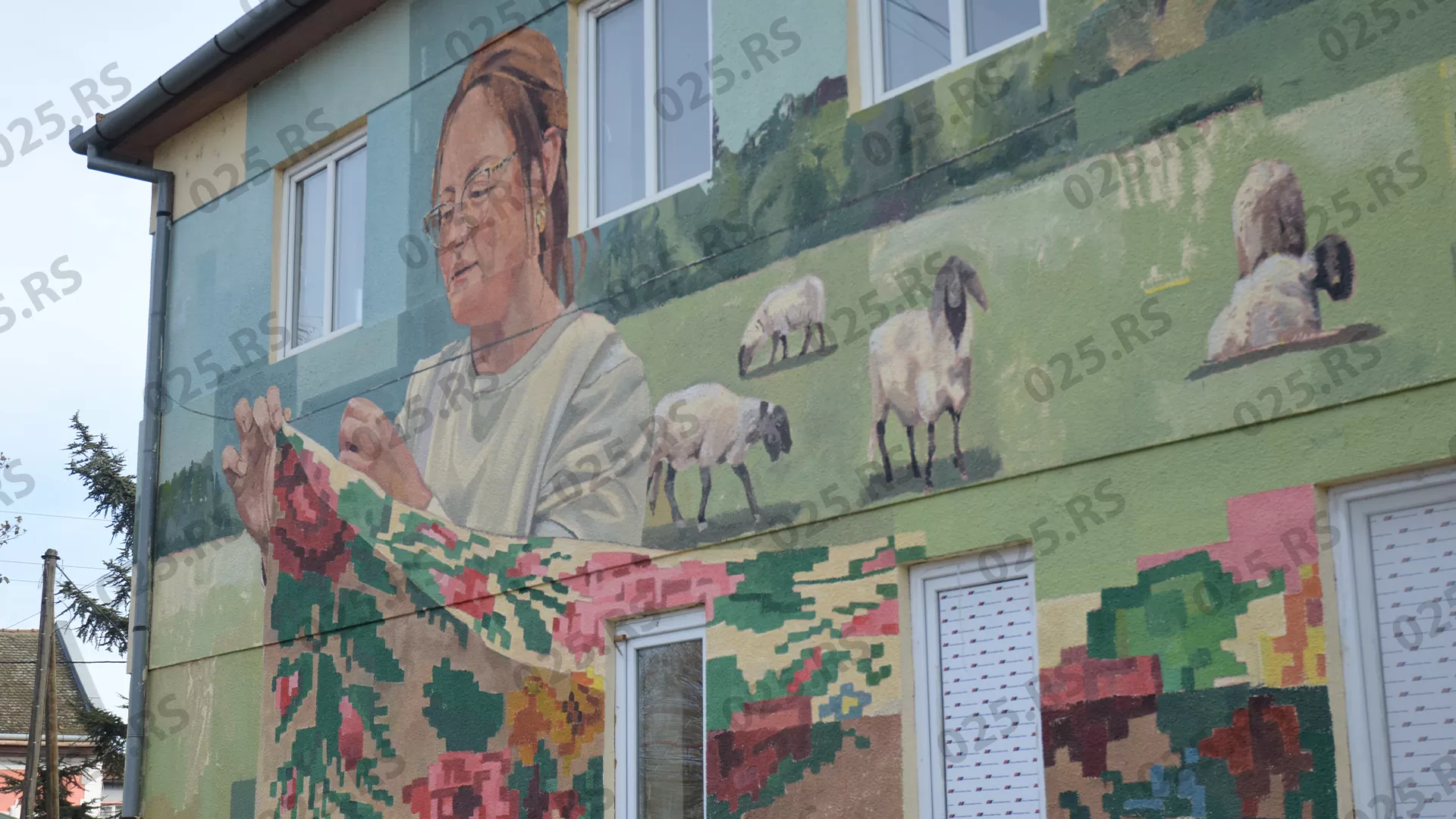 Stapar, mural Staparska ruža