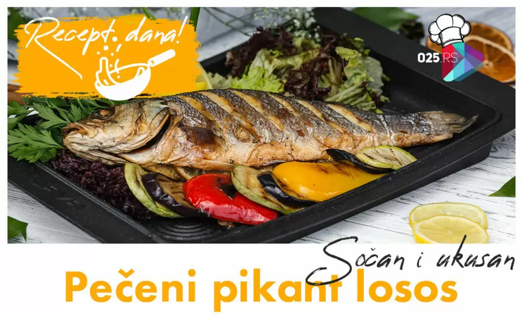recept - pečeni losos