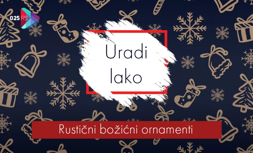 Rustični božićni ornamenti
