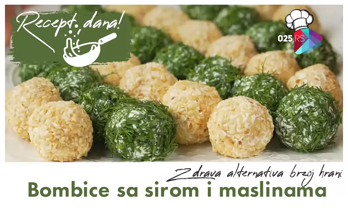 bombice sa sirom i maslinama - recept
