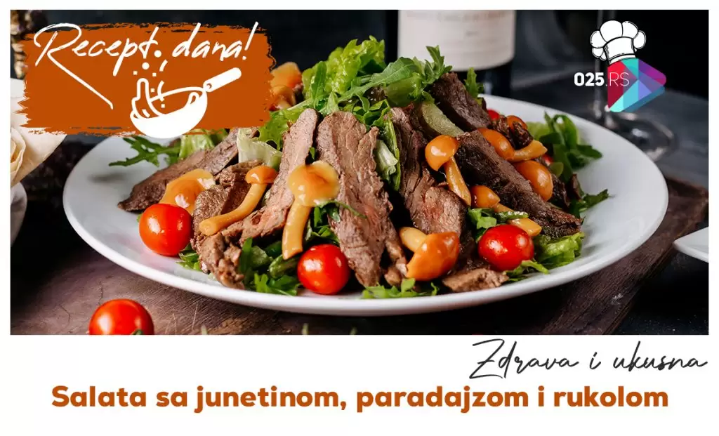 salata sa junetinom i rukolom