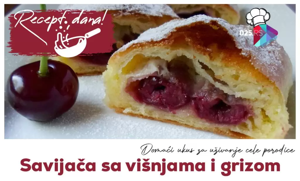 savijača sa višnjama i grizom