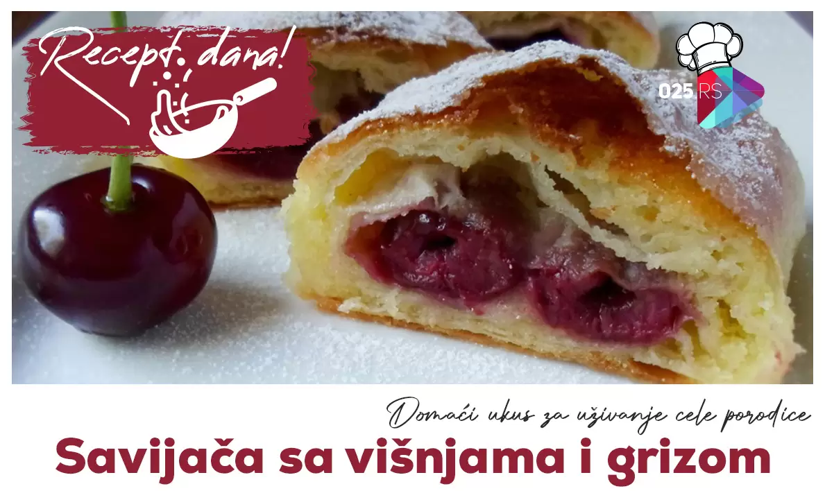 savijača sa višnjama i grizom