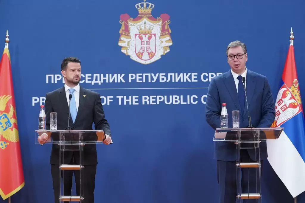 Jakov Milatović i Aleksandar Vučić