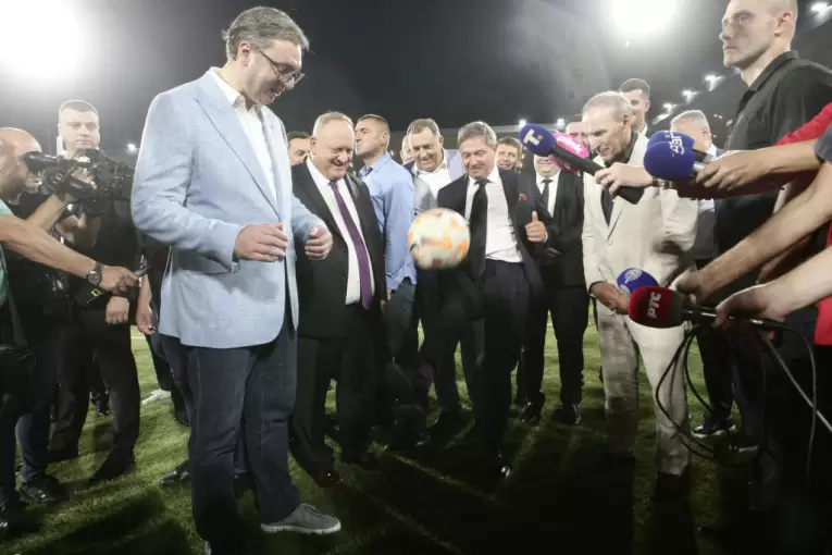 Vučić na stadionu