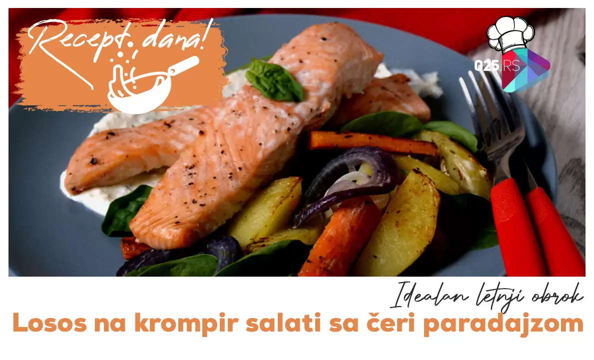 Losos na krompir salati