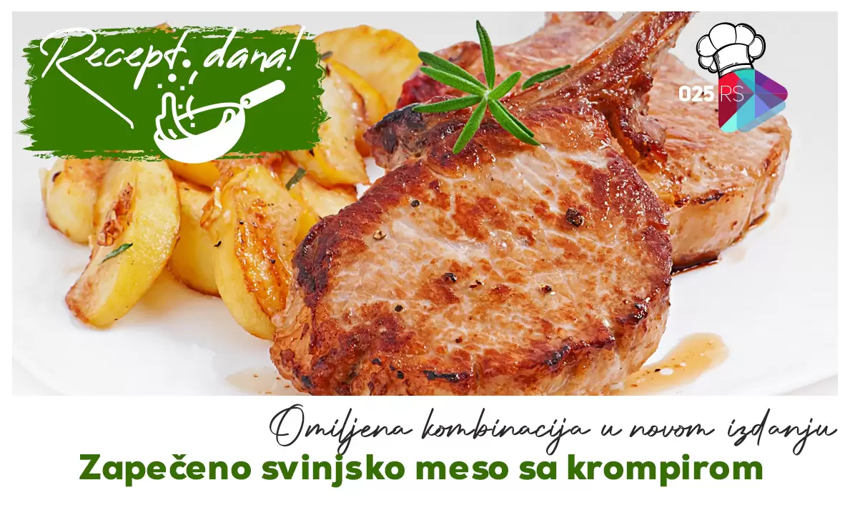 Zapeceno svinjsko meso sa krompirom