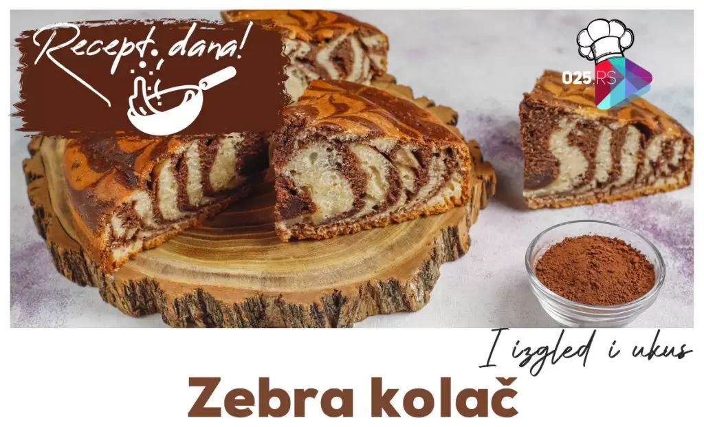 zebra kolač