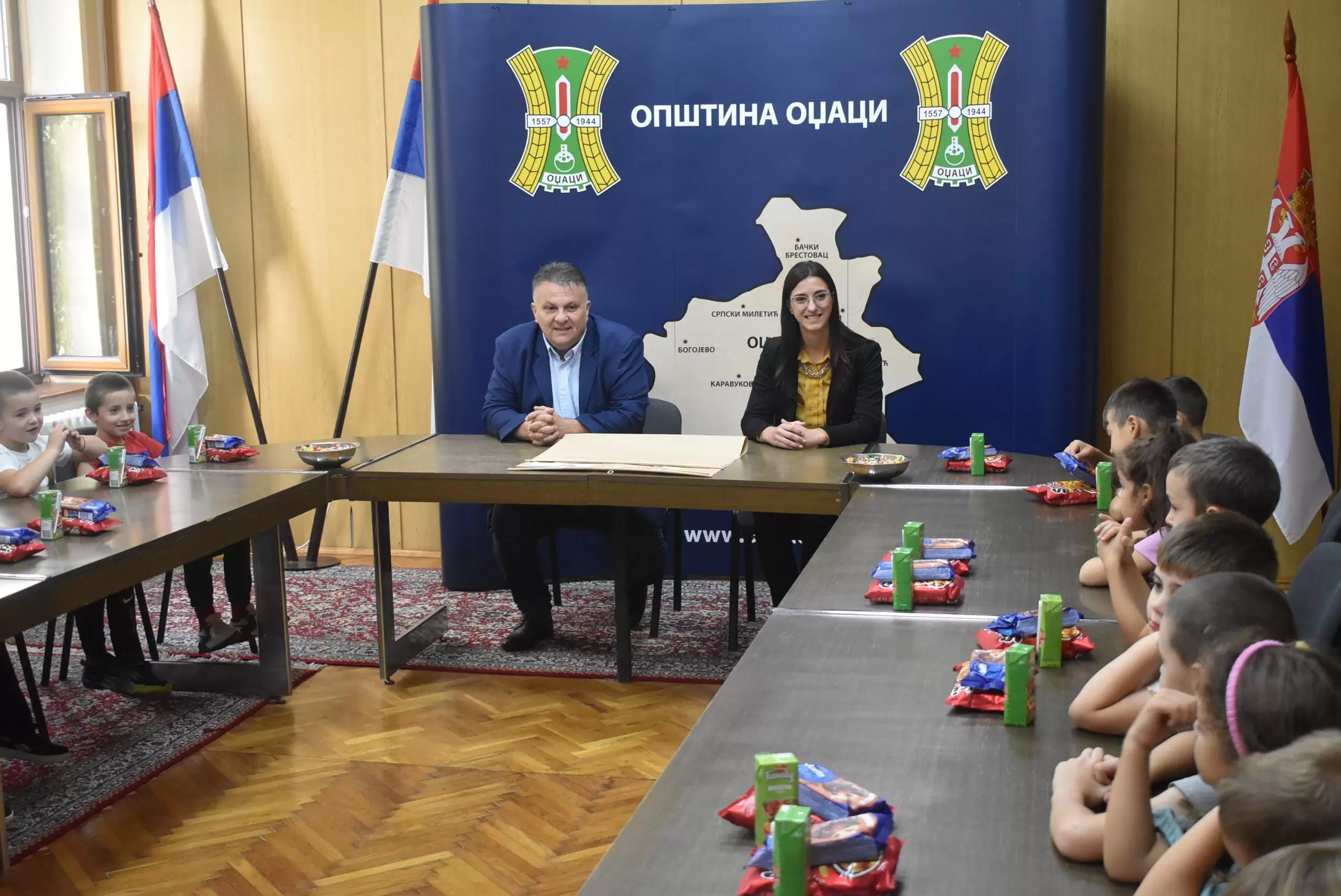 Odžaci: Predškolci na prijemu kod predsednika opštine 