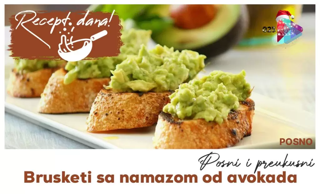 Brusketi sa namazom od avokada