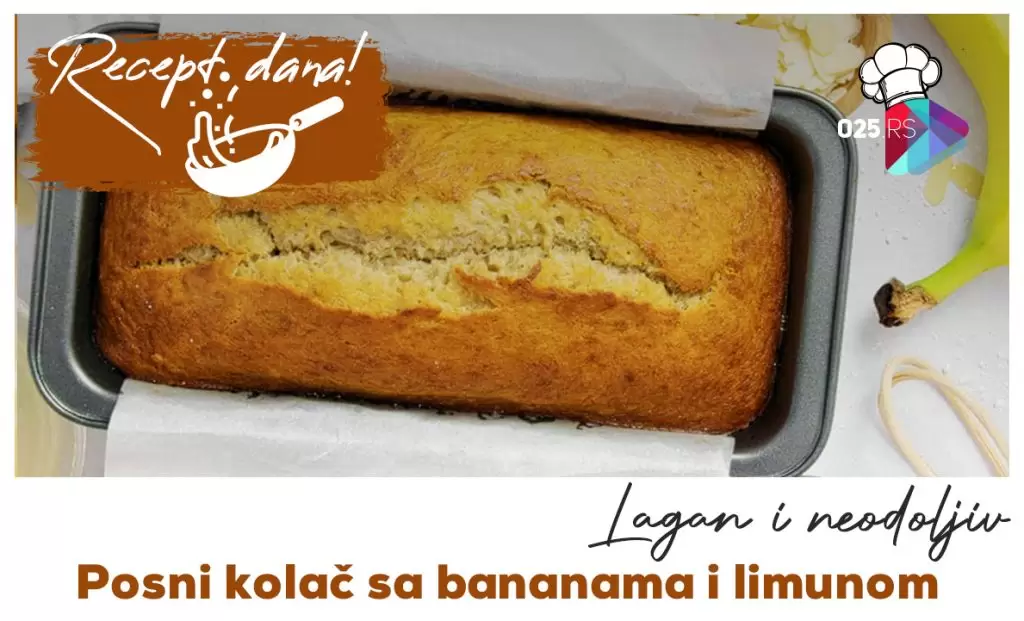 posni kolač sa bananama
