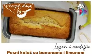 posni kolač sa bananama