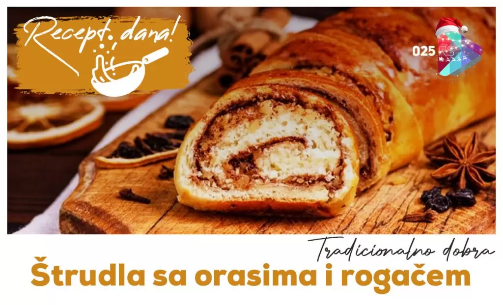 Štrudla sa orasima i rogačem
