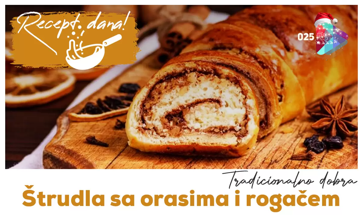 Štrudla sa orasima i rogačem
