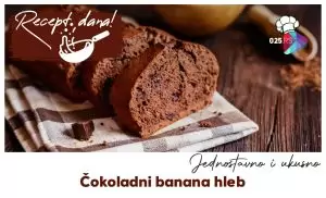 Cokoladni banana hleb