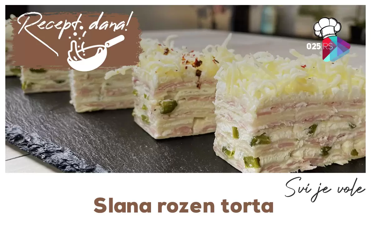 Slana rozen torta