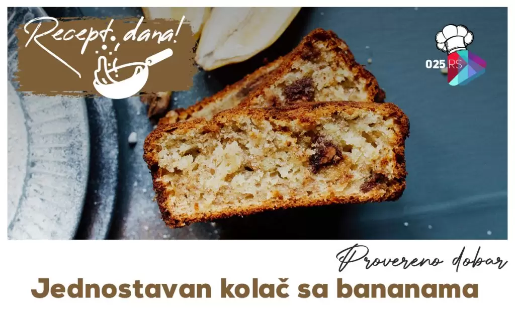 Jednostavan kolač sa bananama