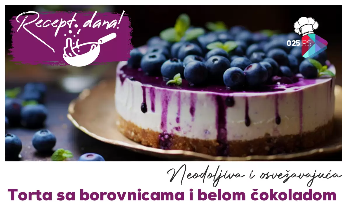 Torta sa borovnicama i belom čokoladom