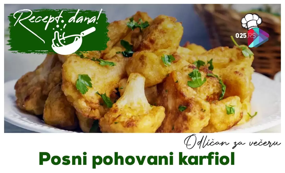 Posni pohovani karfiol