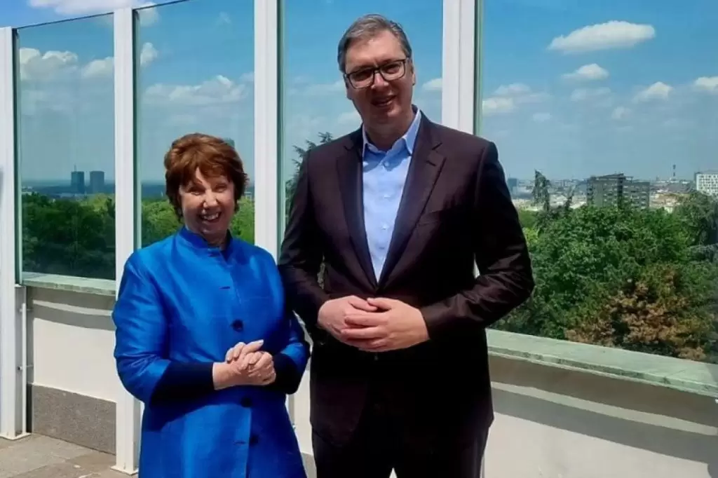 Vučić i Ketrin Ešton