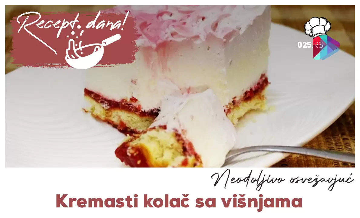 Kremasti kolač sa višnjama