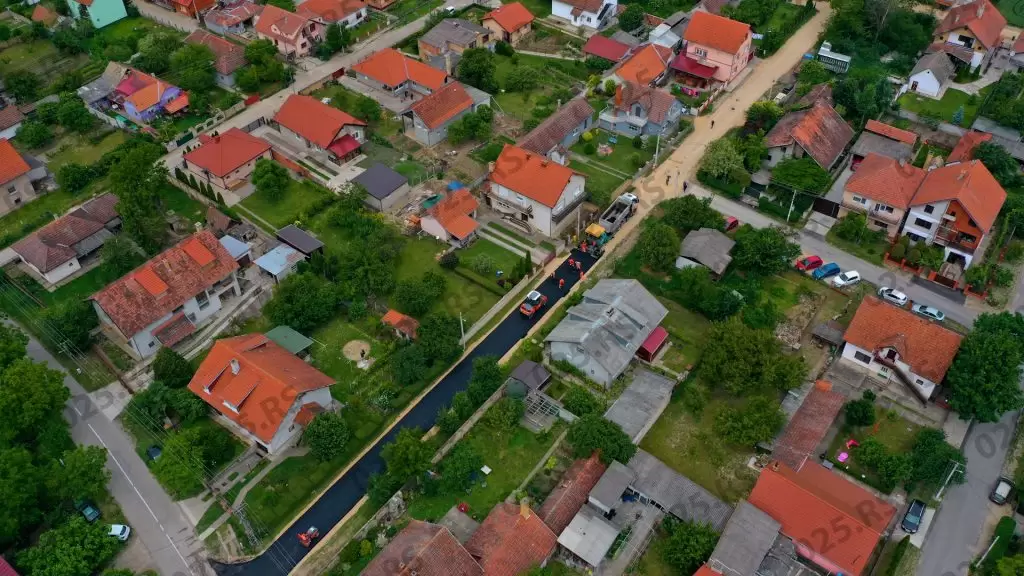 Čkaljina ulica - radovi na asfaltiranju